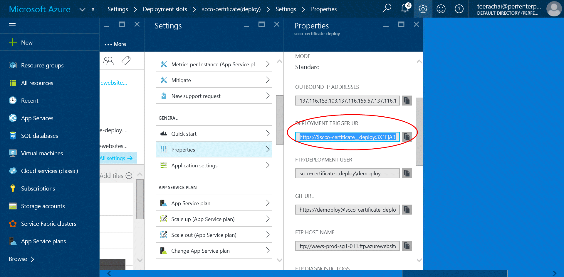 Deployment Trigger URL Deployment Trigger URL